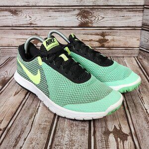 NIKE Flex Experience RN 6 Womens 9 Green Black Running Sneakers Shoes 881805-300